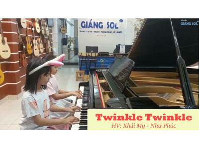 Hào tấu piano Twinkle twinkle | Khải My & Như Phúc | Lớp nhạc Giáng Sol Quận 12